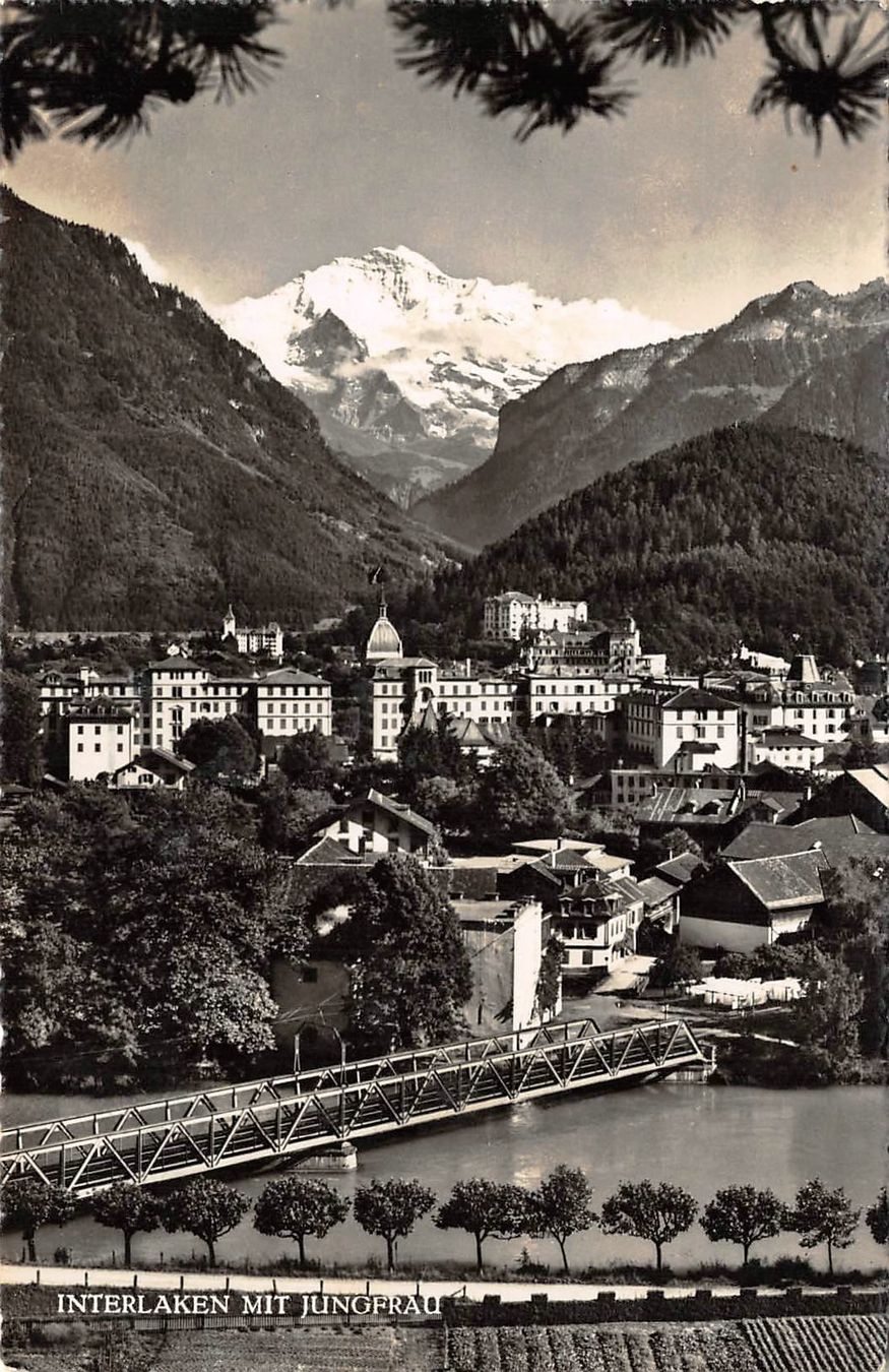Cartoline postali: 2x Interlaken – Usato da Ottikon b.Kemptth. venduto da Neptun1974