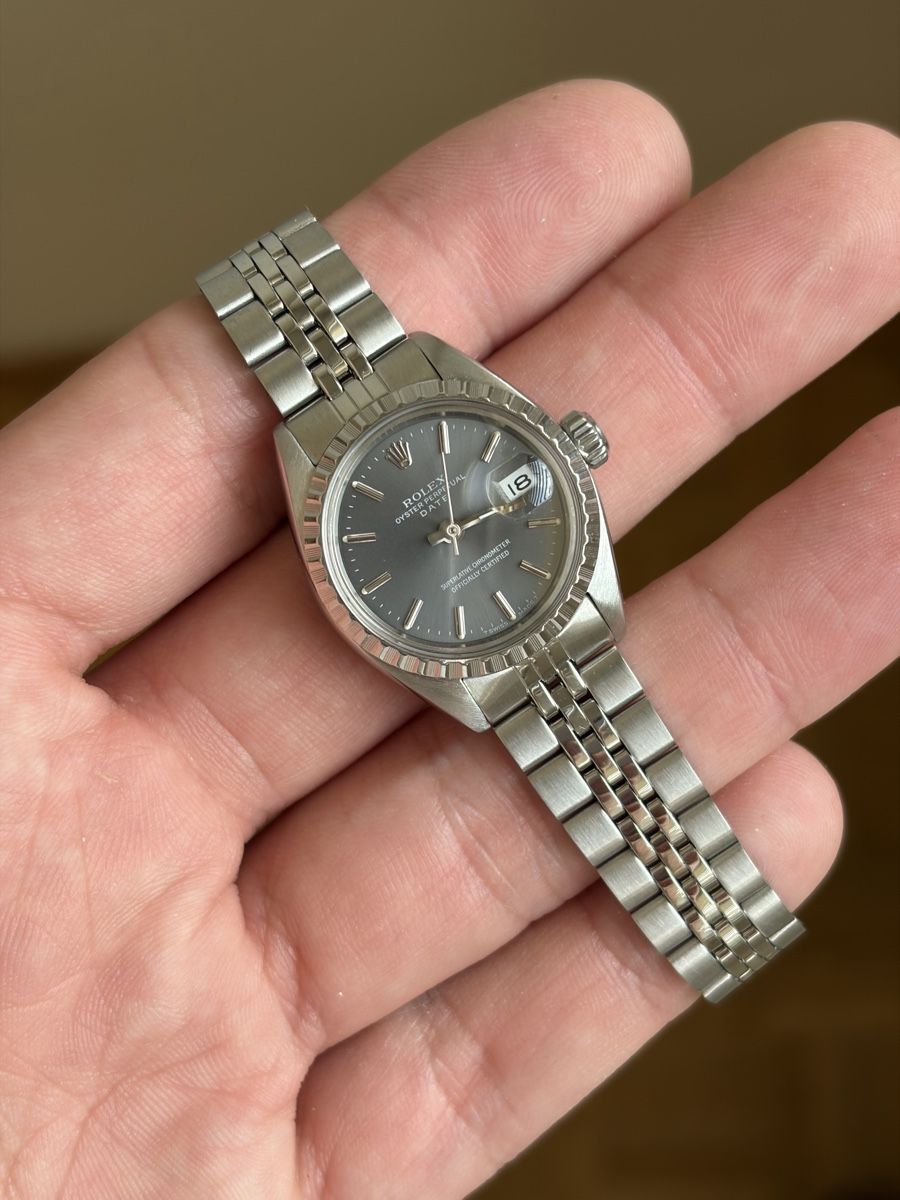 Rolex Orologi: Rolex Lady Date Jubilee Grau – Usato da Niederhasli venduto da Pepsi300