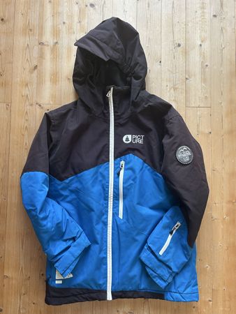 Winterjacke, Picture, schwarz/blau, Gr. 14