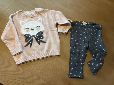 H&M Pullover & Hose Baby Größe 68 NEU 🩷