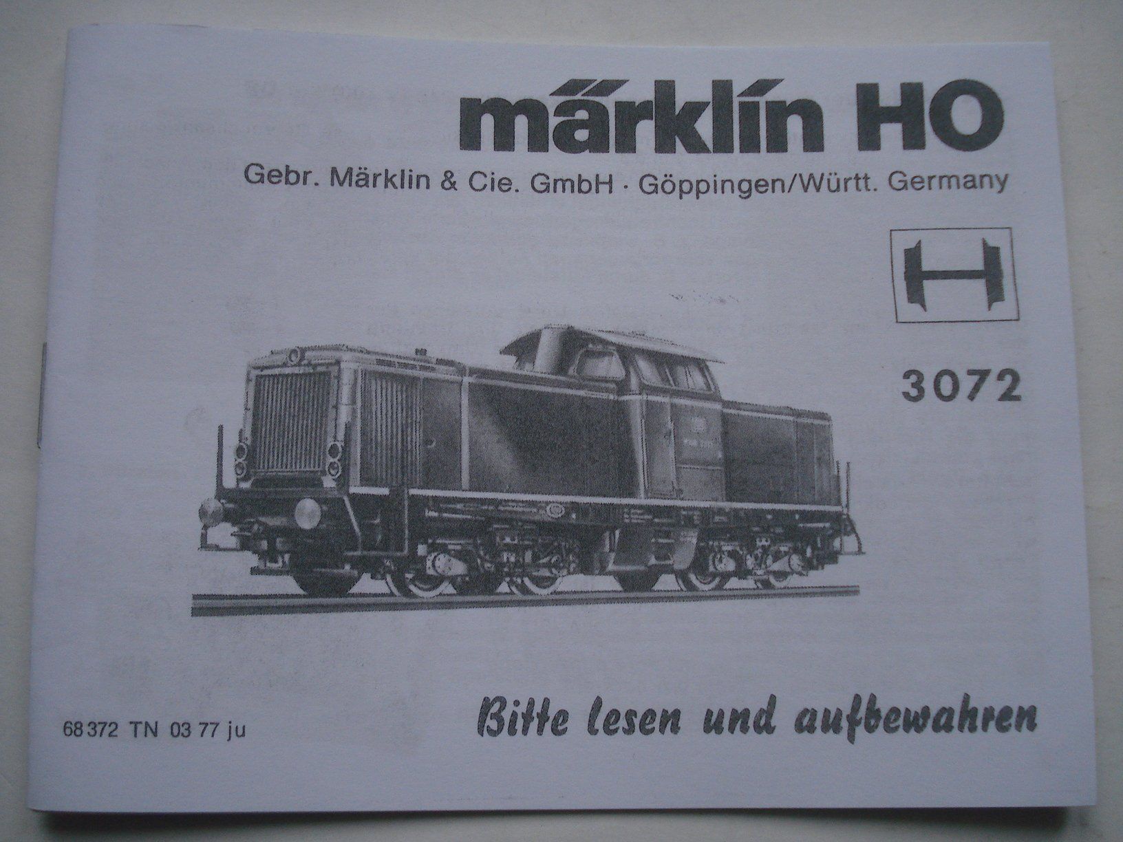 Märklin Modellini di ferrovie: Märklin Betriebsanleitung 3072 – Usato da Frauenfeld venduto da Fixtrix