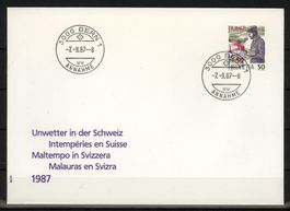 1987, FDC, Sonderausgaben, Zugunsten der Unwettergeschädigte