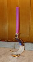 Bougeoir Design Lune Argenté Touzeau