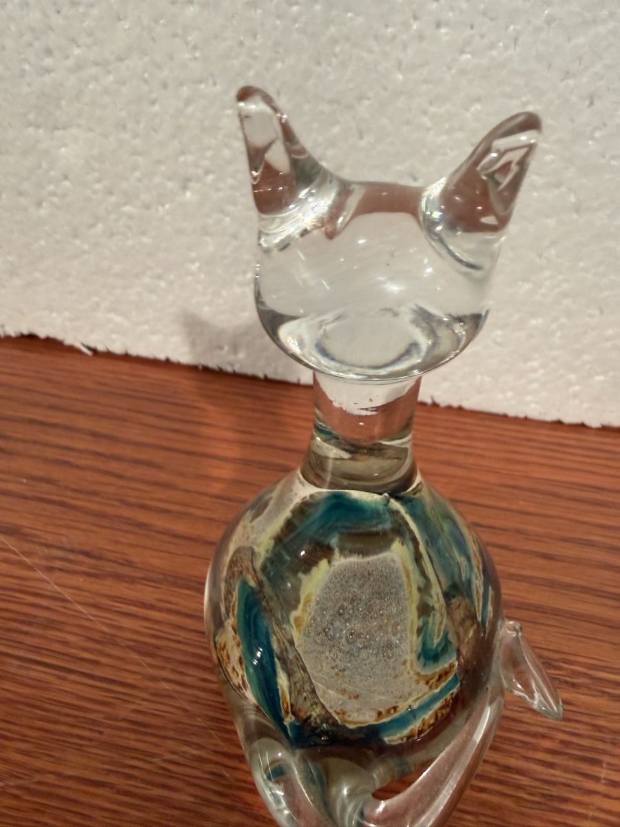 Bicchieri: Chat en verre soufflé – Usato da Lausanne venduto da artnouveau05 6