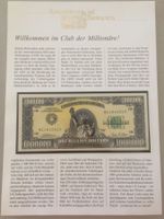 Kuriositäten auf Banknoten USA 1 mio