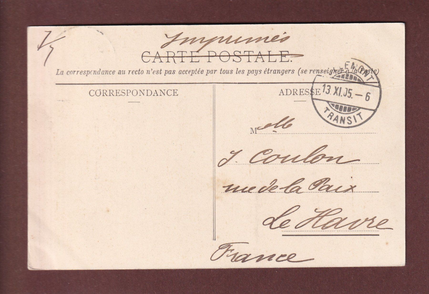 Cartoline postali: Gorges de MOUTIER - Attelage - 1905 – Usato da Pully venduto da nicecards-shop 1
