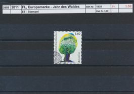 2011 FL, "Europamarke - Jahr des Waldes", ET - Stempel