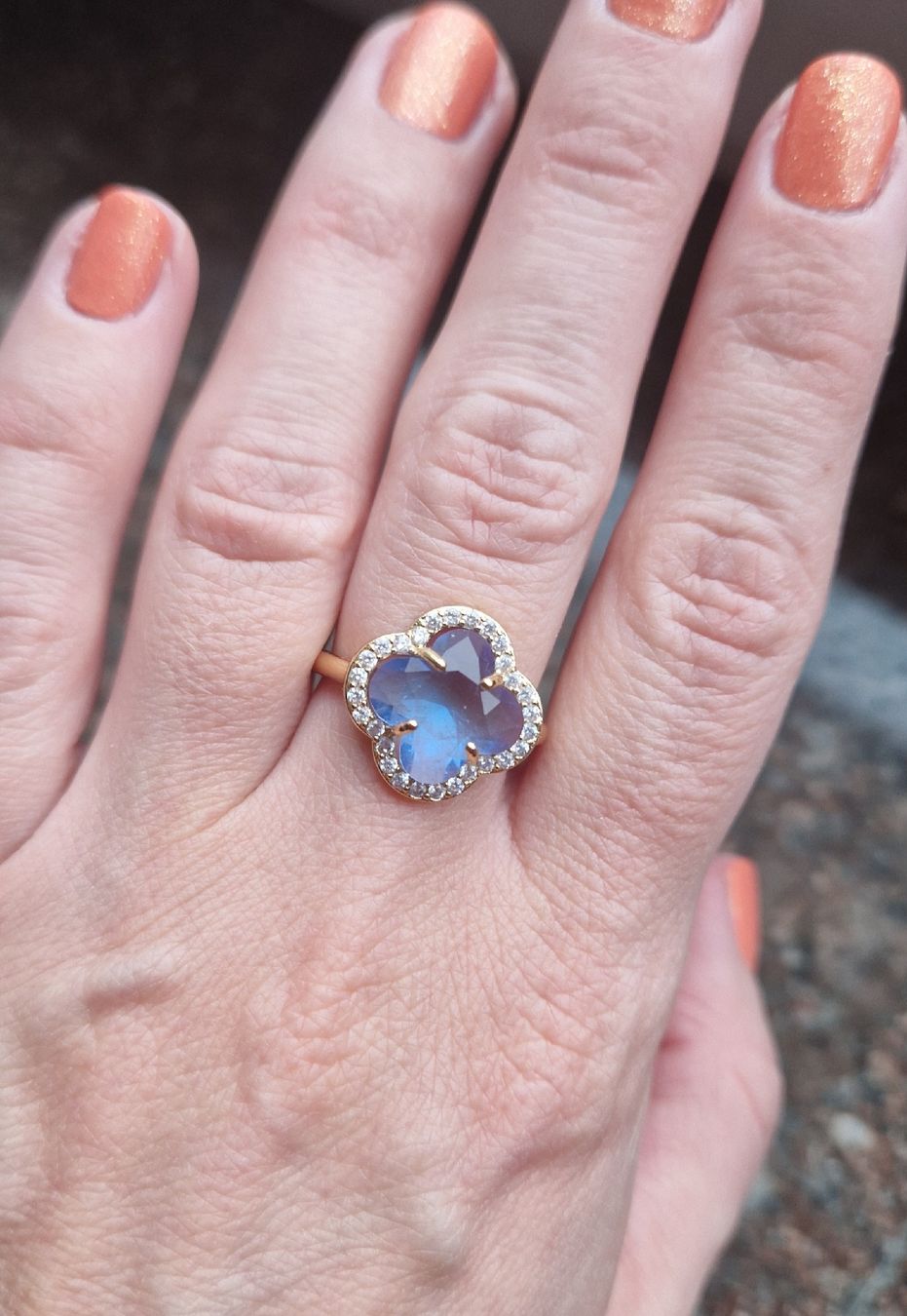 Anelli: Elegant vergoldeter Ring – Nuovo (secondo la descrizione) da Zug venduto da opo_cy5d 3