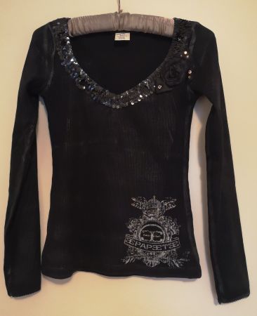 Pull noir T. Xs