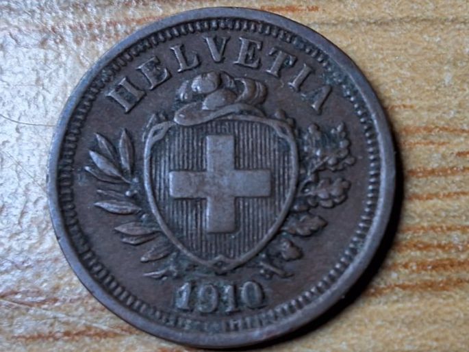 Alle Münzen: 1 Rappen 1910 – Gebraucht aus Münchenstein von purbach1 4