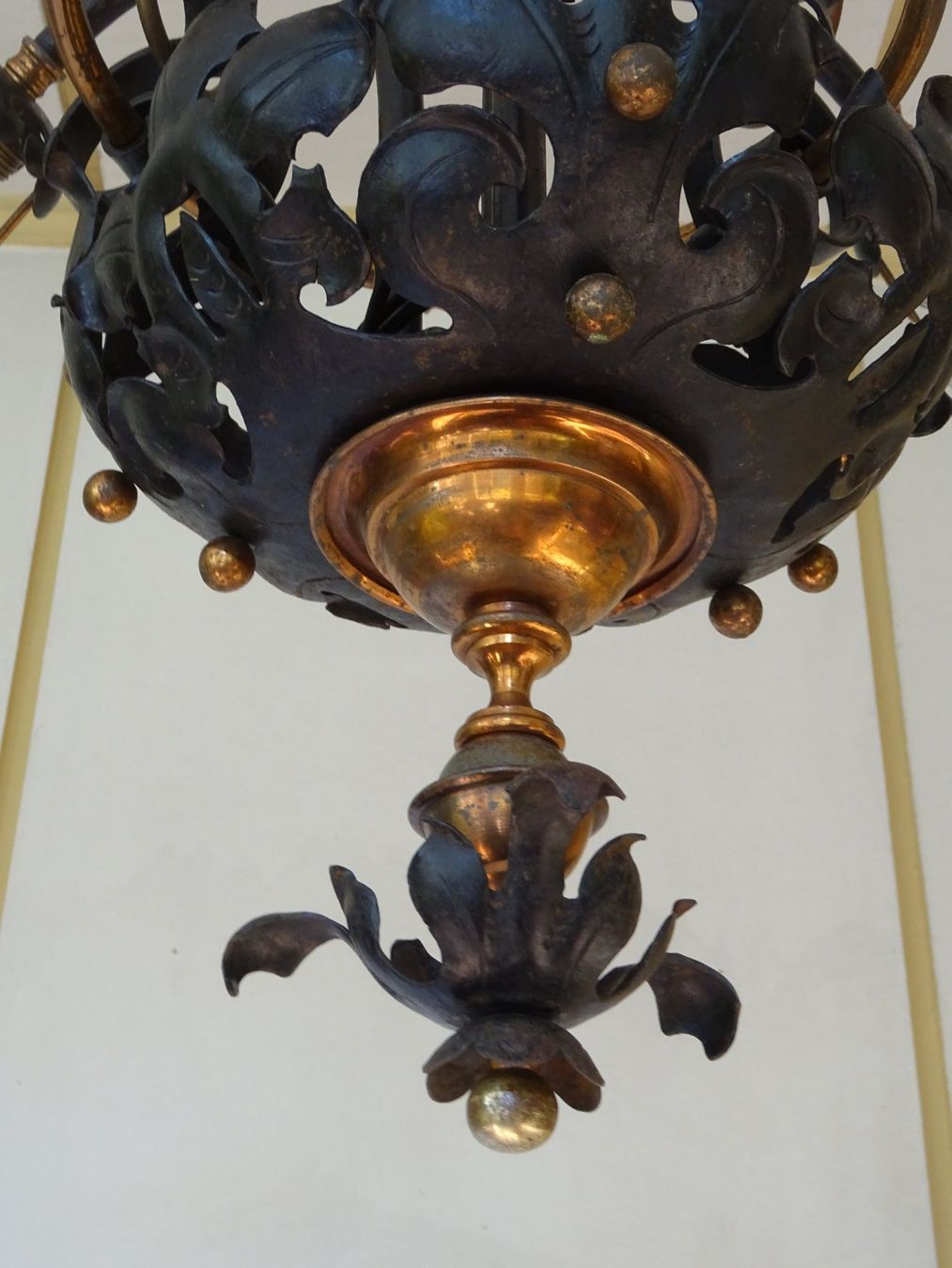 Lampade: Antiker Kronleuchter aus Jugendstil-Villa – Usato da Malters venduto da ADA011 8