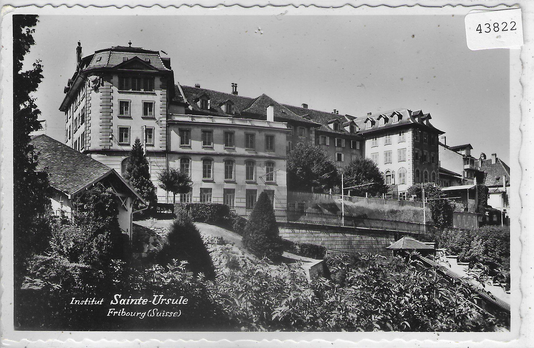 Cartoline postali: Institut Saint-Ursule - Fribourg – Usato da Ettingen venduto da Kartenplanet