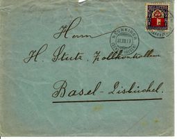 Brief, Neunkirch Schaffhausen 1919