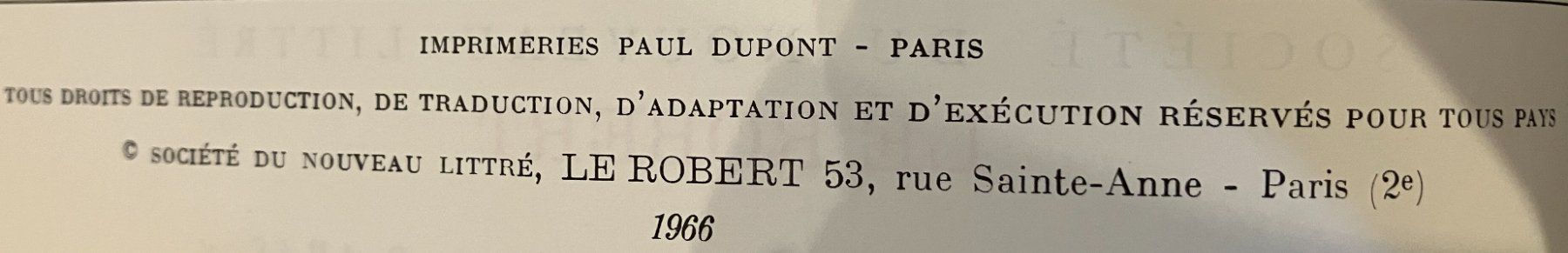 Bücher: Dictionnaire Le Robert 1966 - Édition Complète 6 Vol. – Gebraucht aus Chêne-Bougeries von Vintage-Era 5