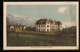 AK Grabs, Blick zum Bezirkskrankenhaus