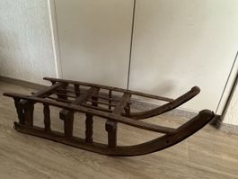 Antiker Holzschlitten