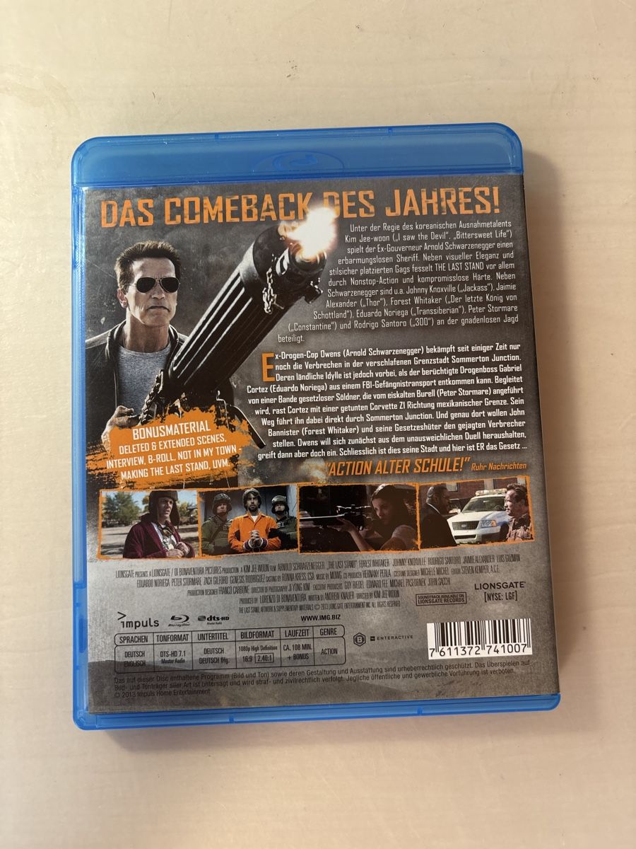 Tutti i DVDs: The Last Stand - Uncut Version Blu-ray mit Schwarzenegger – Usato da Ruswil venduto da Slivio_ 1