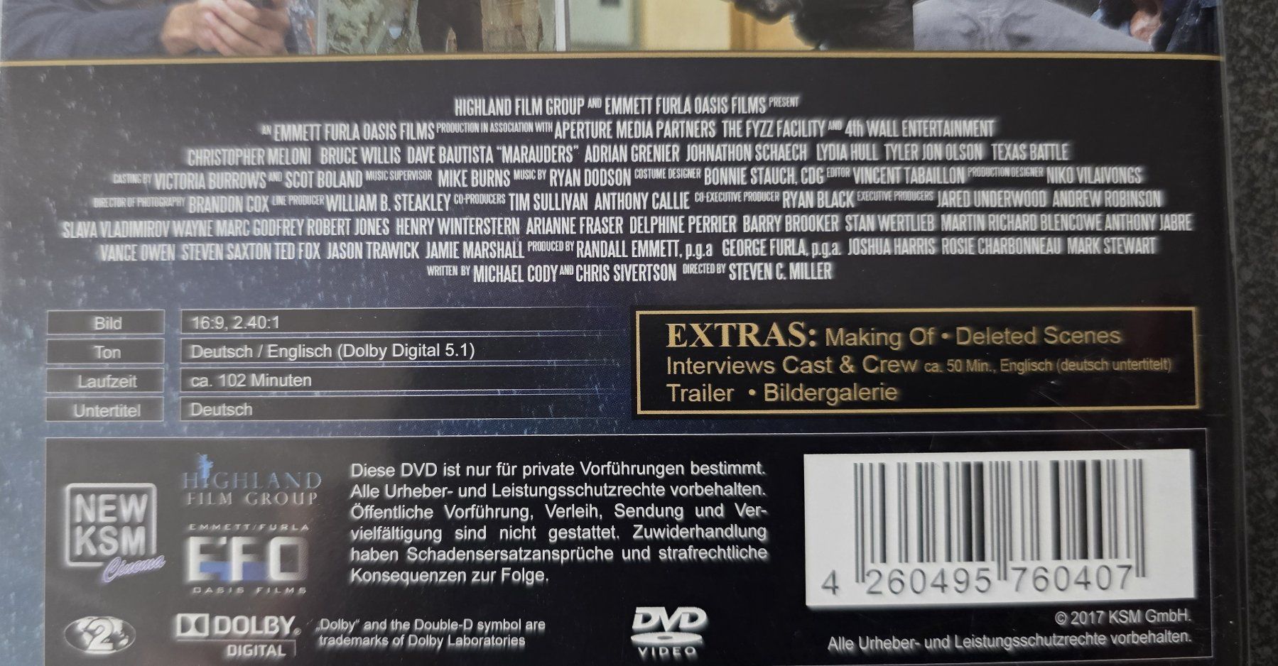 Alle DVDs: DVD Marauders / Bruce Willis – Gebraucht aus Oetwil am See von fineli2 1