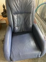 Cumulus Relaxsessel, Leder blau, Massagefunktion Top! (54)