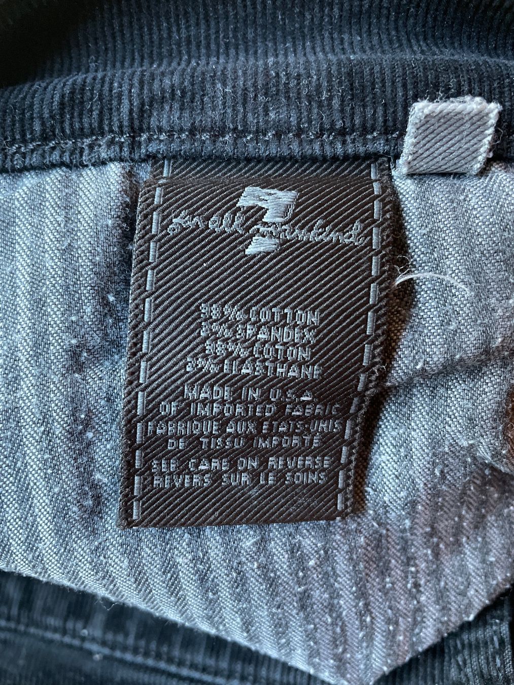 Mankind Pantaloni: 7 for all mankind Cord Hose schwarz – Usato da Zürich venduto da man_yb8d 2