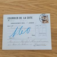 Dokument Courrier De La Cote Nyon 1912