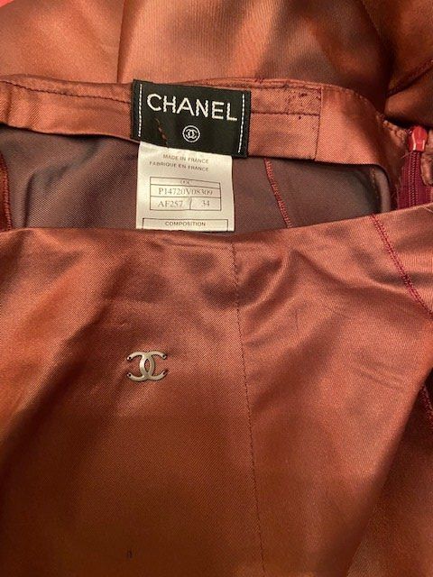 Chanel Gonne: 100% CHANEL SeidenJupe lang Gr.34/36 – Usato da Lamone venduto da Rfiero 1