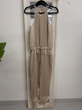 YFB Jumpsuit GR. XS beige Baumwolle Tencel sportlich