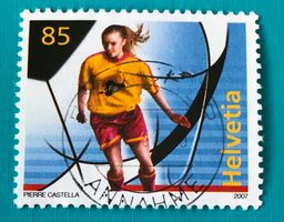 Nr.997 mit Stempel  Fußball-Europameisterschaft 2007 