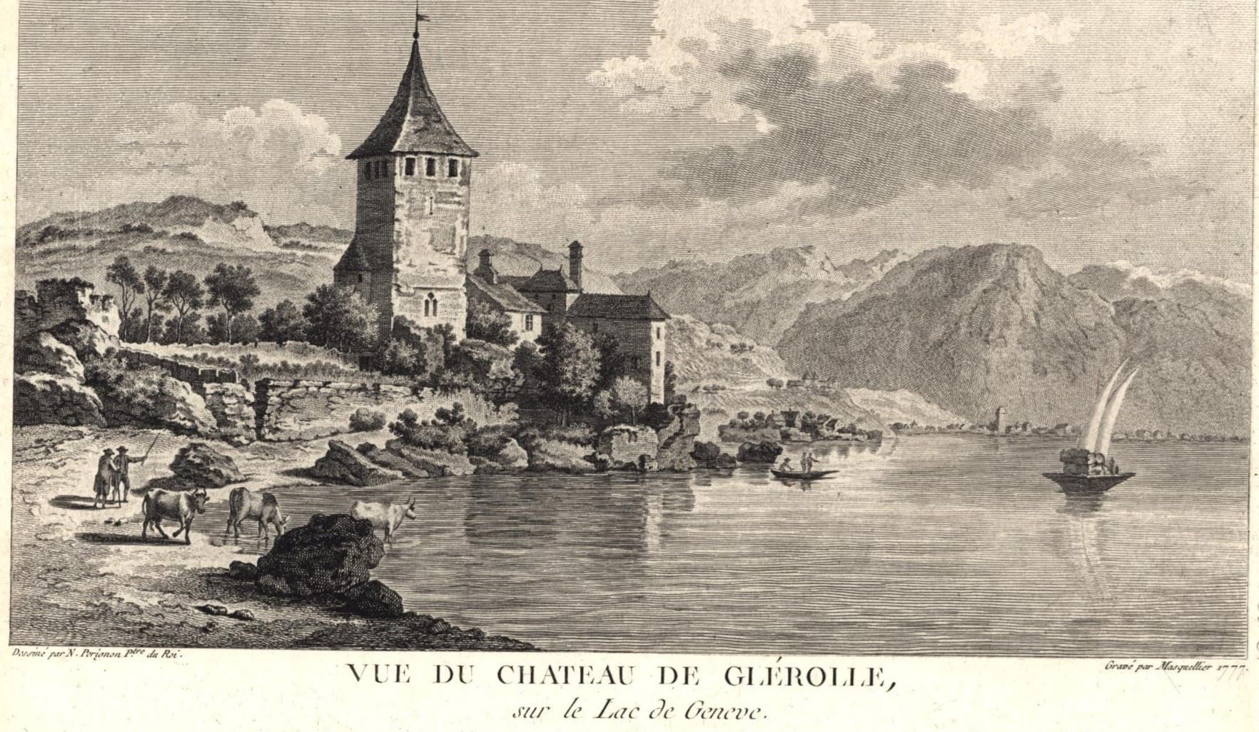 Incisioni: Glérolle Chateau 1780 – Usato da Rafz venduto da Helvet32 1