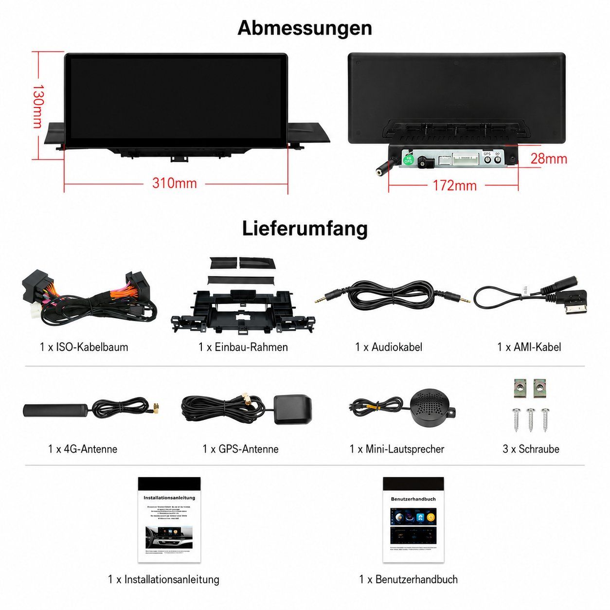 Navigatori: Audi A5 S5 RS5 Android Blidschirm Upgrade Carplay B9 – Nuovo e nell'imballaggio originale da Chiasso venduto da online.shop 8