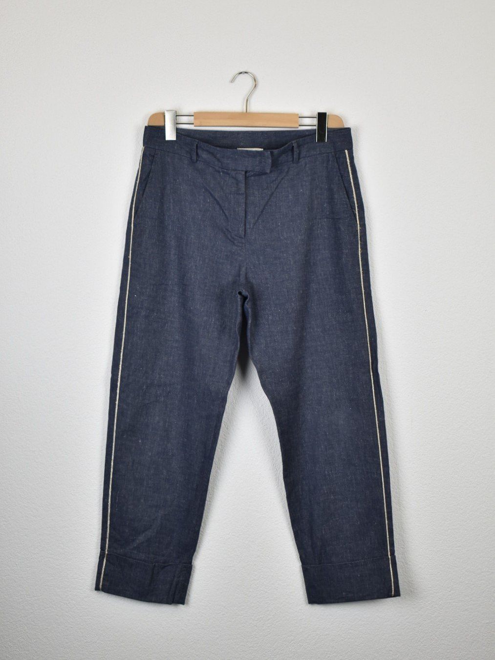 Pantaloni: Antonelli Firenze Stoffhose, Gr.40, Baumwolle/Leinen – Usato da Nürensdorf venduto da 2ND_STORY