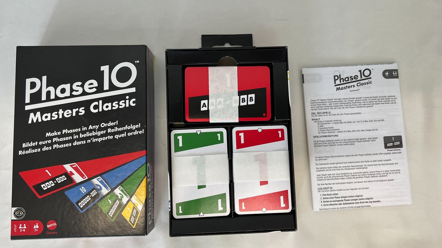 Mattel Giochi: Phase 10 Masters Classic Karten Spiel – Usato da Zürich venduto da Drahtzug 1