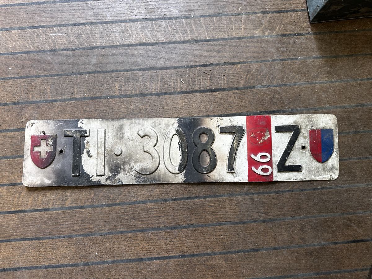 Insegne: TI  Autonummer 3087 Z 1966 – Usato da Starrkirch-Wil venduto da charlywatson 1