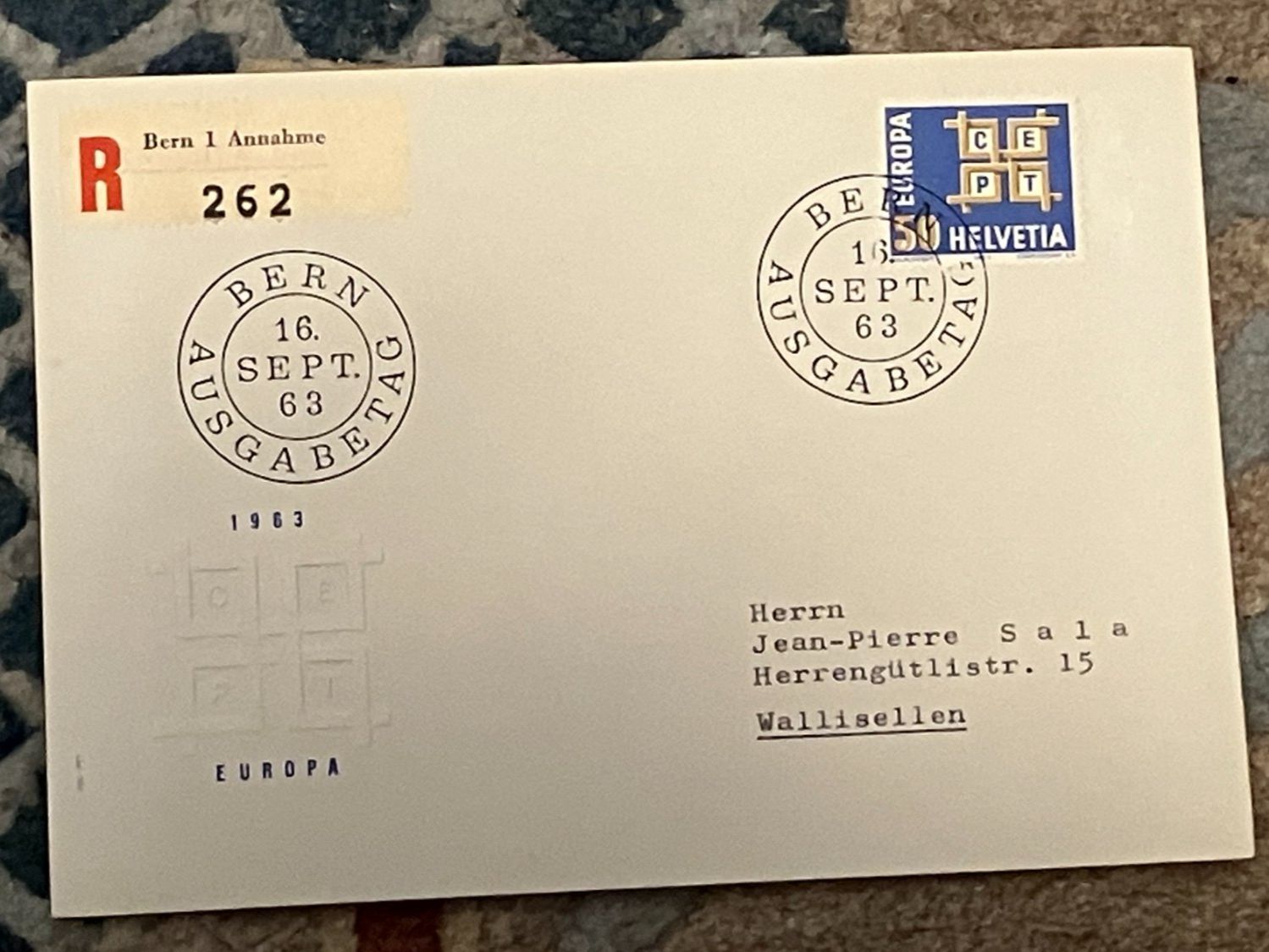 Tutti i francobolli: 1 CH Einschreiben 1963 nach Wallisellen – Usato da Koblenz venduto da Markenhimmel