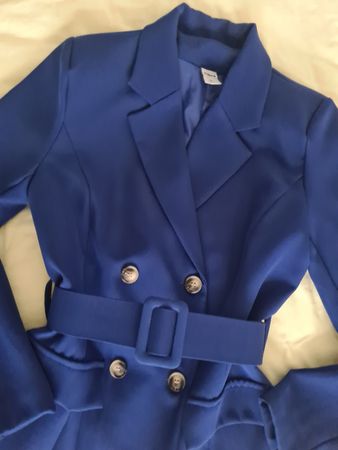 ORIGINAL/Manteau/Trenchcoat (M) Zebra /Bleu roi