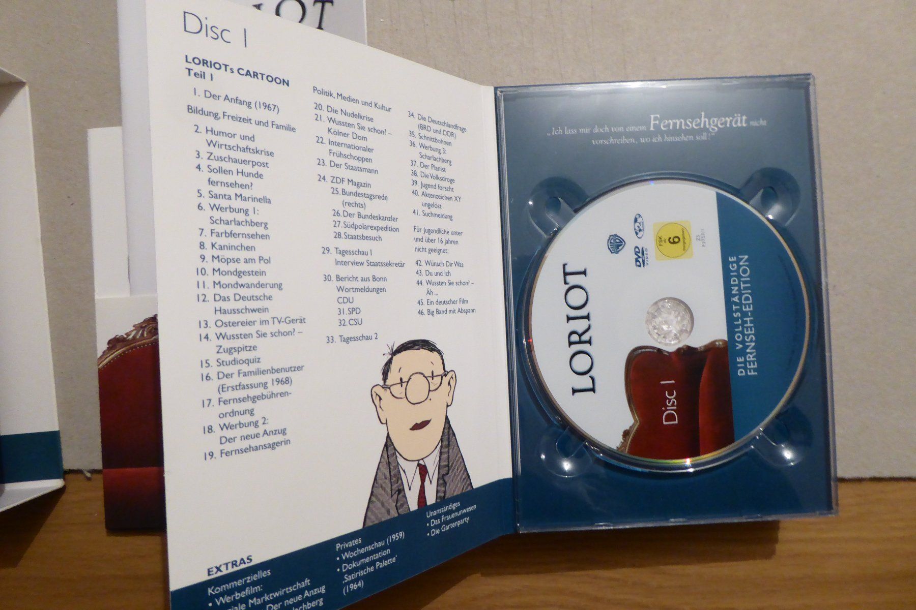 Tutti i DVDs: DVD Loriot vollständige Fernseh Edition – Usato da Allschwil venduto da Summelsarium 6