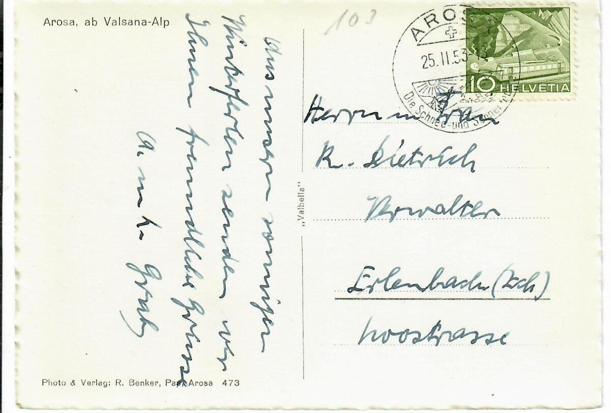 Cartes postales: Arosa – D'occasion à Hochdorf par Ziegel-16 1