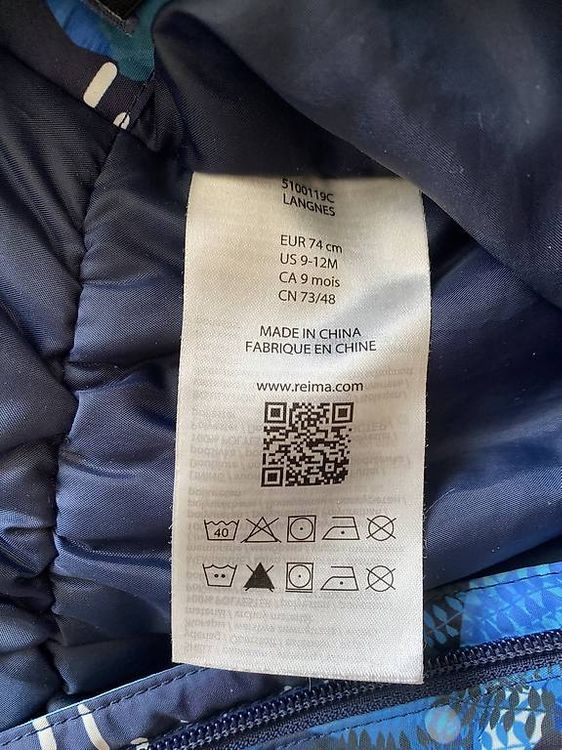Reima Tec Langnes Skianzug Gr 74 3