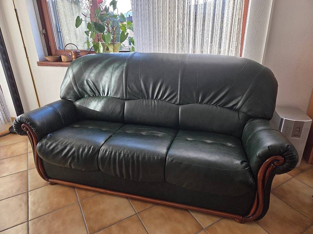 Divani: Divano in similpelle color verde – Usato da Pregassona venduto da Blatta01