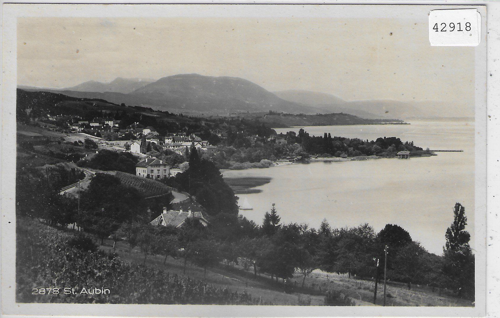 Cartoline postali: St. Aubin - Vue generale – Usato da Ettingen venduto da Kartenplanet