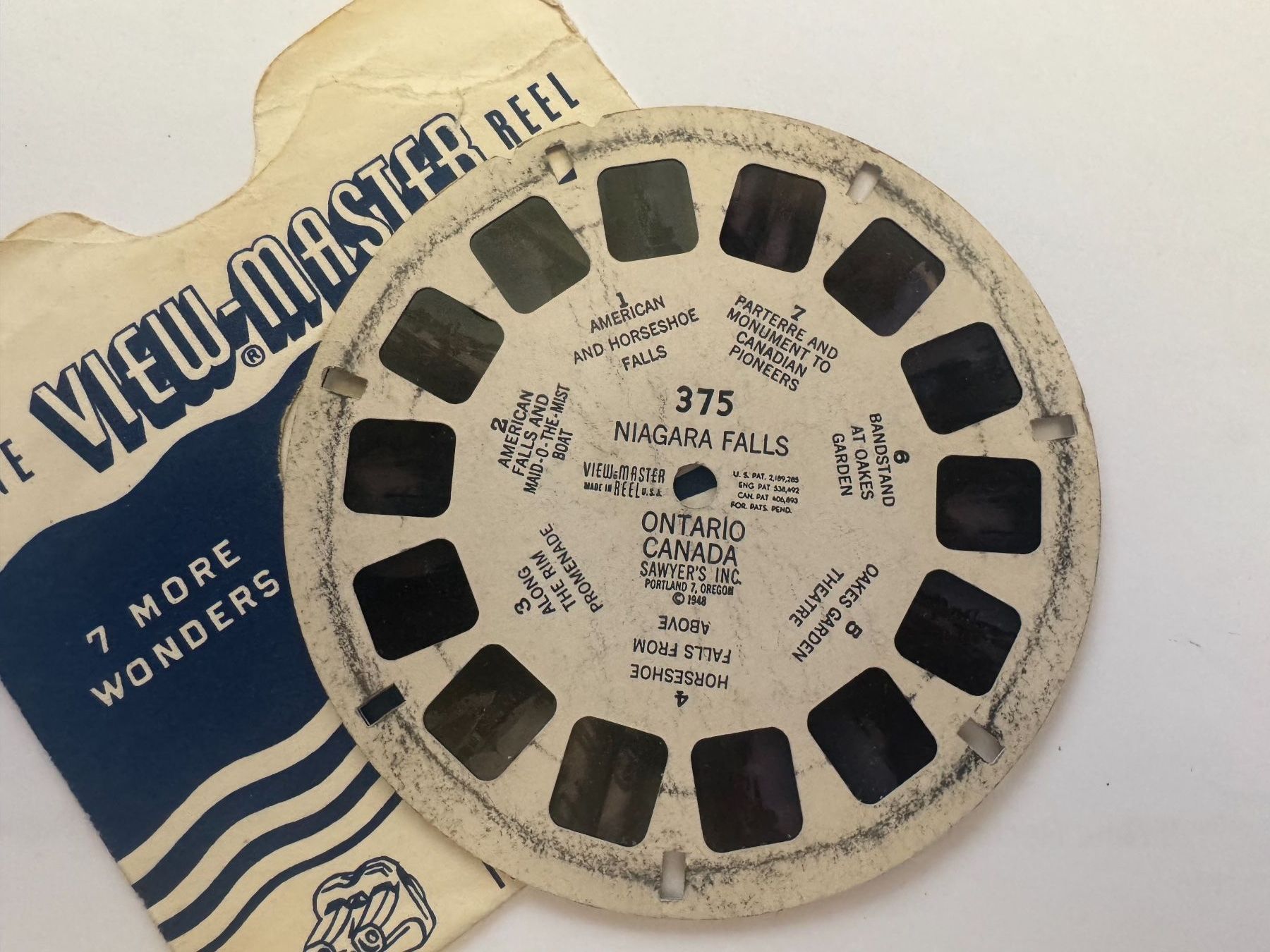 View-master Spielzeuge: View-Master 3D: Nr. 375 NIAGARA FALLS ONTARIO CANADA – Gebraucht aus Tegerfelden von siebenmacky 2