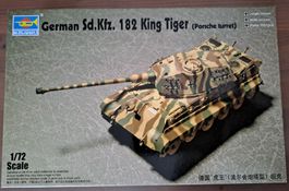 Modell Panzer Königstiger Tiger II  (Porsche)1/72 Trumpeter