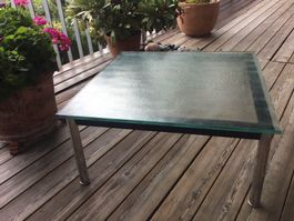 Corbusier LC 10 P Glas Couchtisch von Cassina