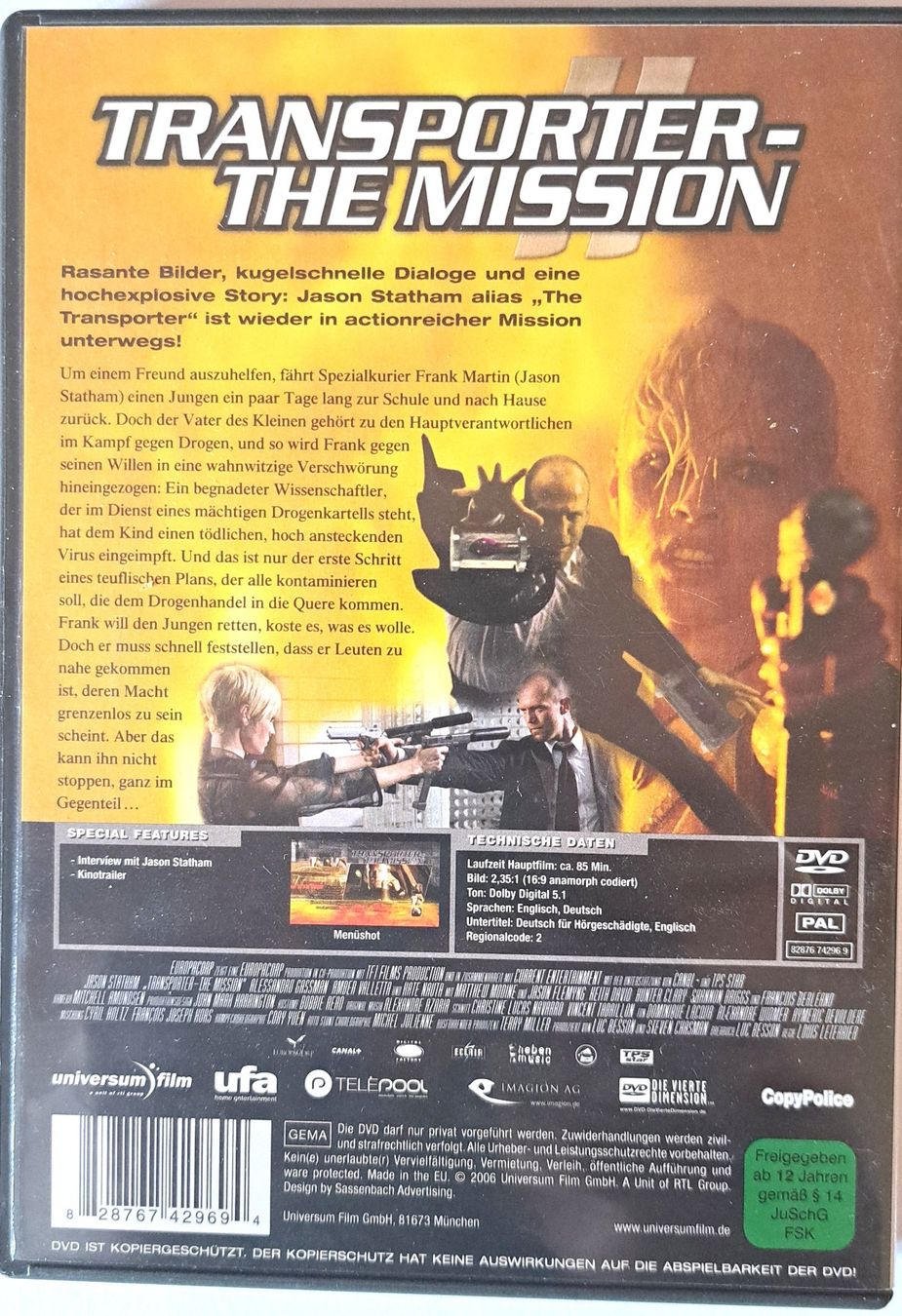 Tutti i DVDs: The Transporter - The Mission – Usato da Tenniken venduto da mik_6mxg 1