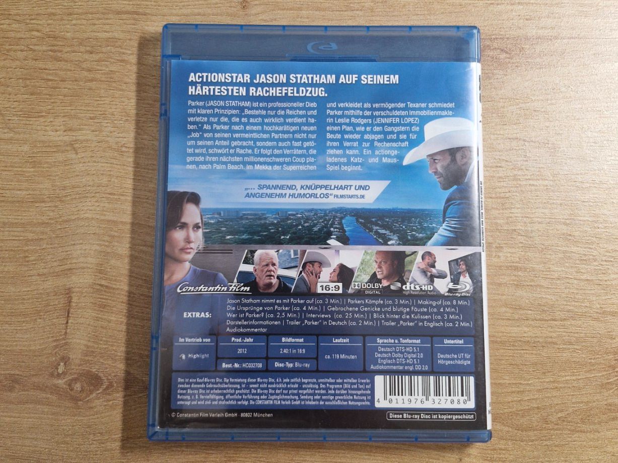 Tutti i DVDs: Parker (2013) Bluray – Usato da Pfungen venduto da Whitie 1