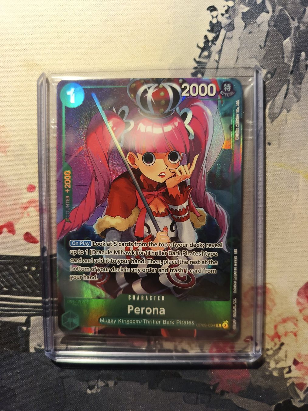 Bandai Carte collezionabili: One Piece OP09-034 English Perona AA – Nuovo e nell'imballaggio originale da Kloten venduto da Charlietommy