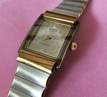 RADO DIASTAR Vergoldet mit Diamanten Elegante Damenuhr