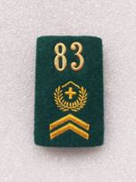 Schulterpatte Feldweibel Bataillon 83