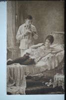 Romantik — 1910 — AK/CPA — Thé au lit