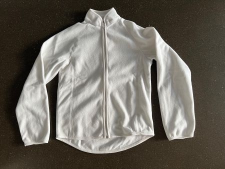 H&M Fleece Faserpelz Jacke Skipullover Gr. 158 164 weiss